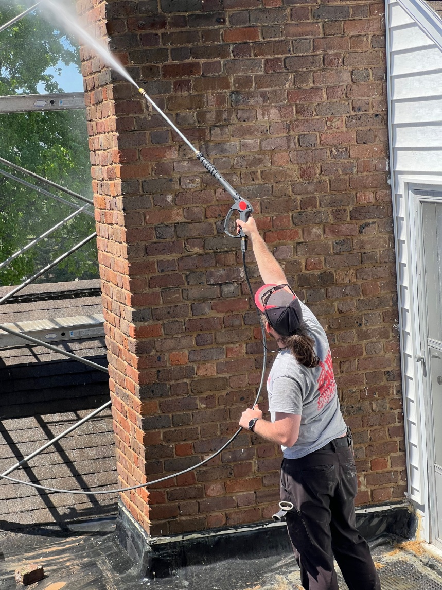 blue ridge chimney on the job