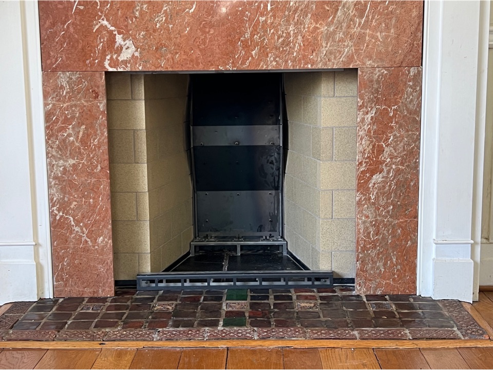 Original image of PriorFire system mid-installation by Blue Ridge Chimney.